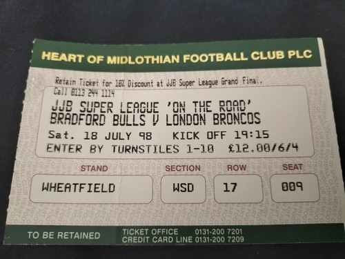Match ticket bradford bulls - ticket,