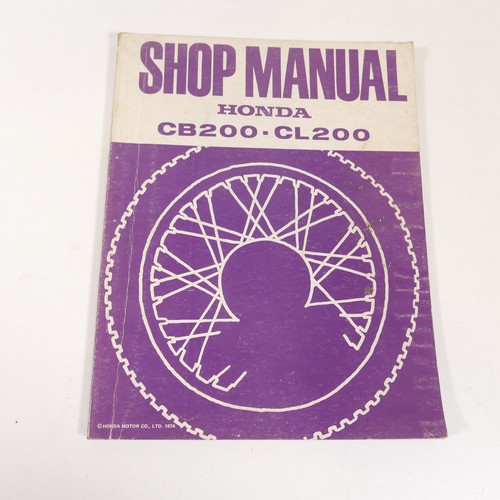 Honda 200 repair manual - cl,
