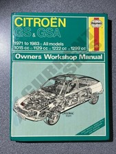 290 CITROEN GS & GSA 1971-1983 ALL MODELS HAYNES OWNERS WORKSHOP MANUAL 290