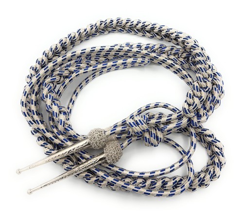 Aiguillette silver navy blue - aiguillette,