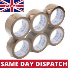 Stronger & Longer BROWN Tape Parcel Packing Tape Packaging Box Sealing Sellotape