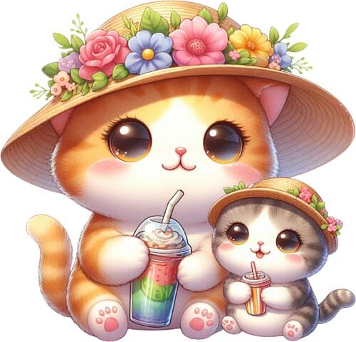 Baby kitten drinking wall - kitten,