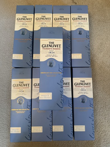 Empty bottles of glenlivet - of,