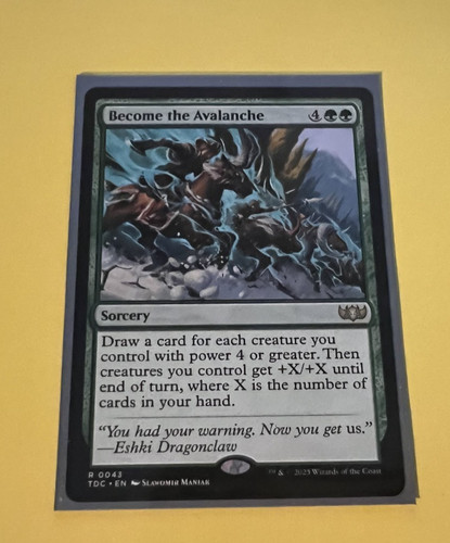 Mtg become the avalanche - become,