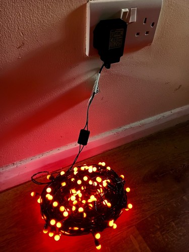 Led red berry - lights, string