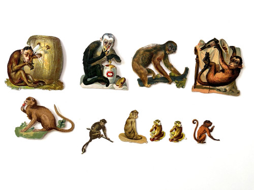 Victorian die cut scraps - cut,