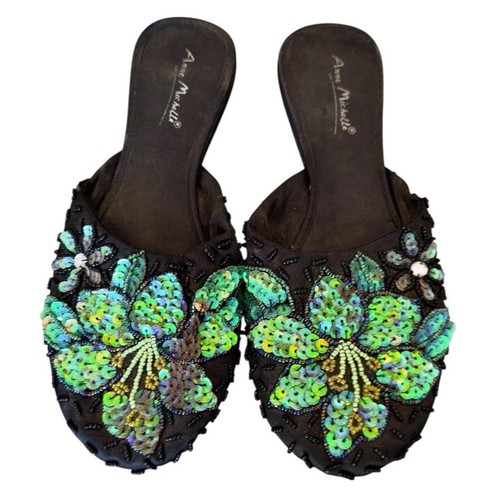 Anne michelle teal flower - michelle,