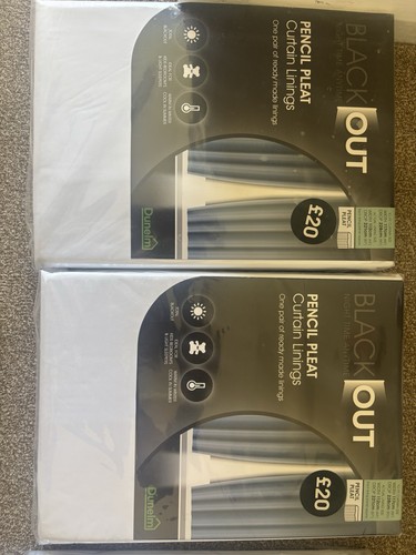 Dunelm blackout pencil pleat - pencil,
