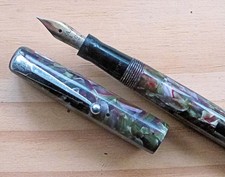 Mabie Todd SM 100/59 - 'Italian Marble' - Fine, Flex Nib