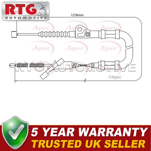 Rear right hand brake cable - rear,