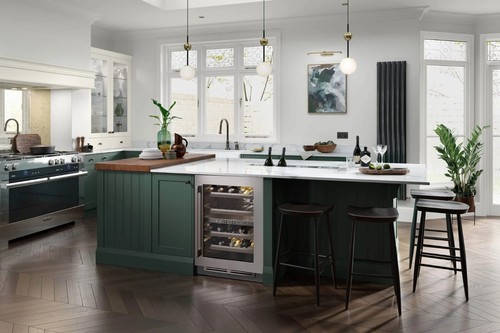Clifden heritage green kitchen - green,
