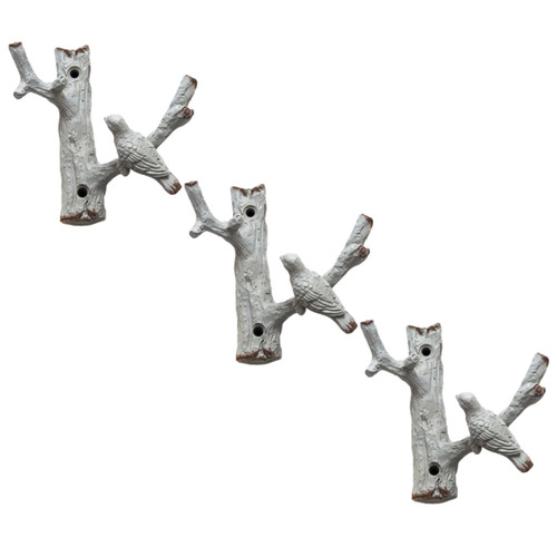 3pc cast iron wall bird - cast,