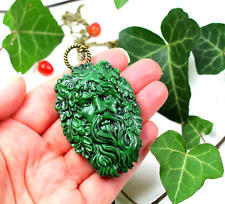 Green man pendant, hand made