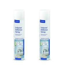 Flea Spray Indorex Defence Household Fleas & Dust Mite Killer Twin Can Pack
