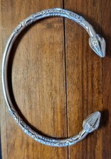 Silver Unique Torque Bangle Solid Silver Bangle 25.66 Grams