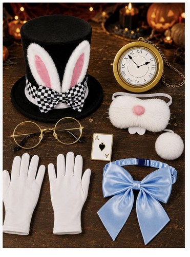 White rabbit fancy - rabbit, dress
