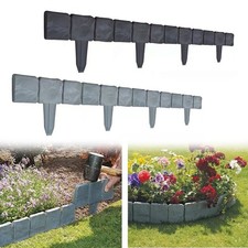 Garden Lawn Grass Fence Wall Border Edging Picket Brick Effect Flexible Panel UK