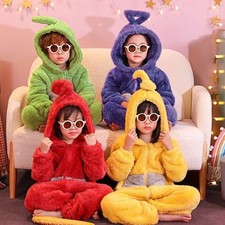 Kids /Adult Teletubbies Costume Lala Disi Onesis Cosplay Jumpsuit Pajama Gift