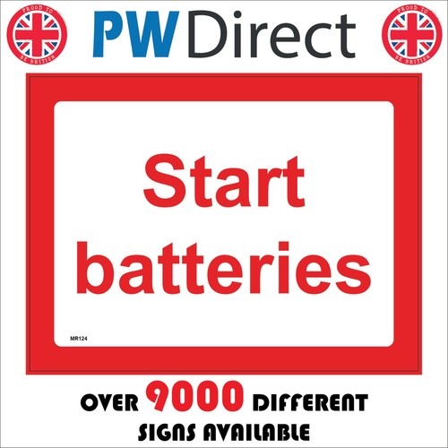 Sign start batteries marine - batteries,