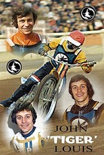 JOHN LOUIS--IPSWICH WITCHES--RETRO--SPEEDWAY--PROGRAMME BOARD