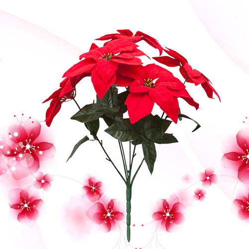 Poinsettia flowers artificial - poinsettia,