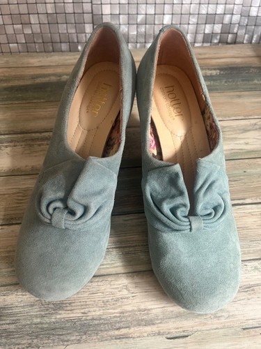 Hotter donna aqua suede court - hotter,