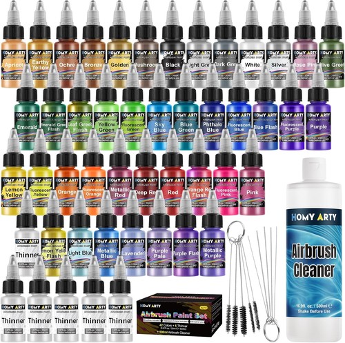 Airbrush paint set colors - paint, 6