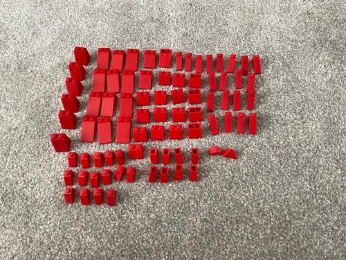 Lego red roof - roof, tiles