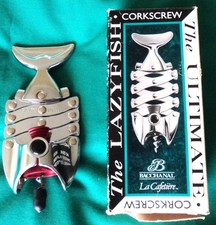 New with opened Box. The Ultimate Lazy Fish Corkscrew by Bacchanal La Cafetiere.