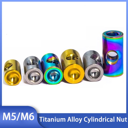 Titanium cylinder nuts - m6,
