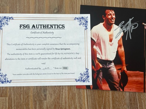 Bruce springsteen autographed - bruce,