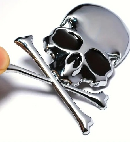 Metal chrome skull - metal, and