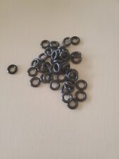 50 x Corgi Dinky etc Smooth Black Tyres 15mm x 8mm x 3.5mm Cross Section