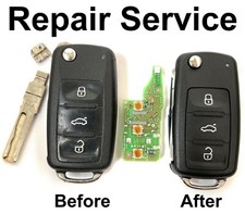 Repair Service for Skoda Octavia Fabia Roomster Superb 3 button remote key fob