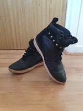 GEOX original black leather wedge trainers UK 6 EU size 39 in good conditions