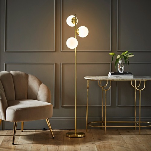 Modern gold floor - floor, frosted