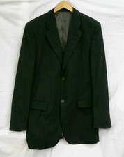 Taylor & Reece 2 piece mans suit in Black/White stripe UK 40  (KST)