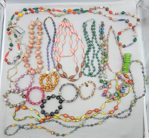 Hand rolled paper - paper, jewelry