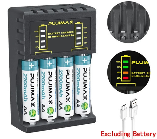 Battery charger slot for - for, aa