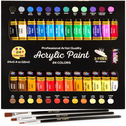 Acrylic paint set colours - acrylic,