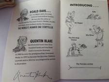 SIGNED  QUENTIN BLAKE.      'ESIO TROT'     BY ROALD DAHL     (SOFTCOVER)