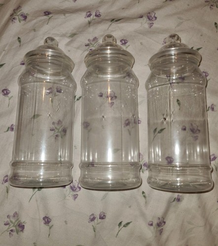 3pc clear candy cylinder - candy,
