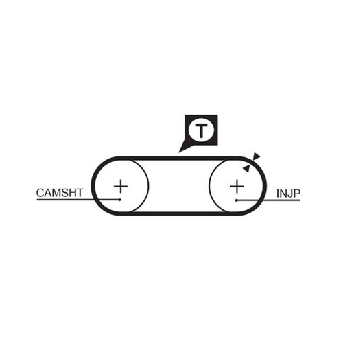 Gates timing belt cambelt - cambelt, 77