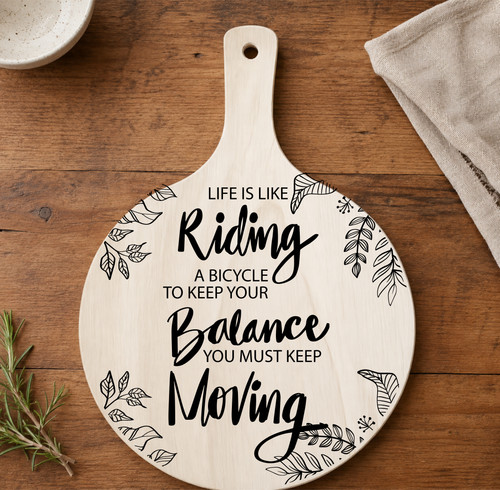 Laser engraved wooden paddle - wooden,