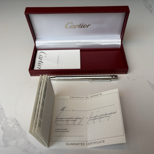 Cartier metal ballpoint - cartier,