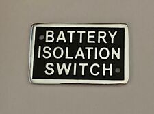 Narrowboat Chrome battery label, Canal boat, Cruiser, River, Vintage Tractor.