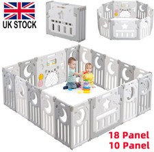 10 18 Panels Baby Playpen Foldable Kids Child Indoor Safety Activity Center Toys