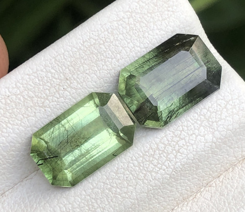 Natural rutile peridot ct - rutile, 6.80