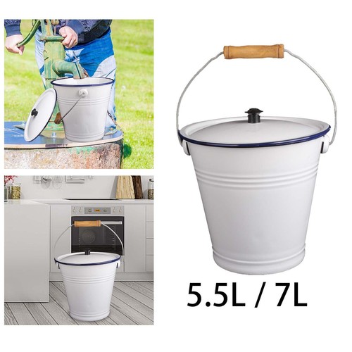 Enamel bucket milk - enamel,