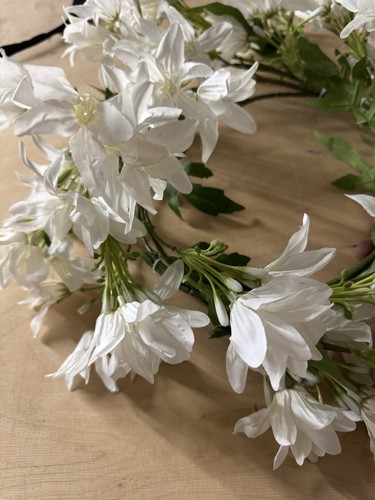 Silk artificial flowers crown - silk,